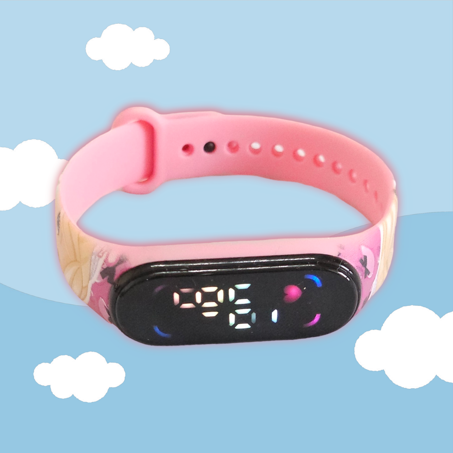 Hooper Kids LED Watch - Multicolor Cartoon Character Strap Options | Perfect Birthday Gift for Kids | Digital Display | Splashproof Design